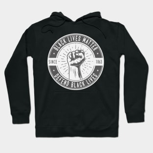 black lives matter defend black lives Hoodie